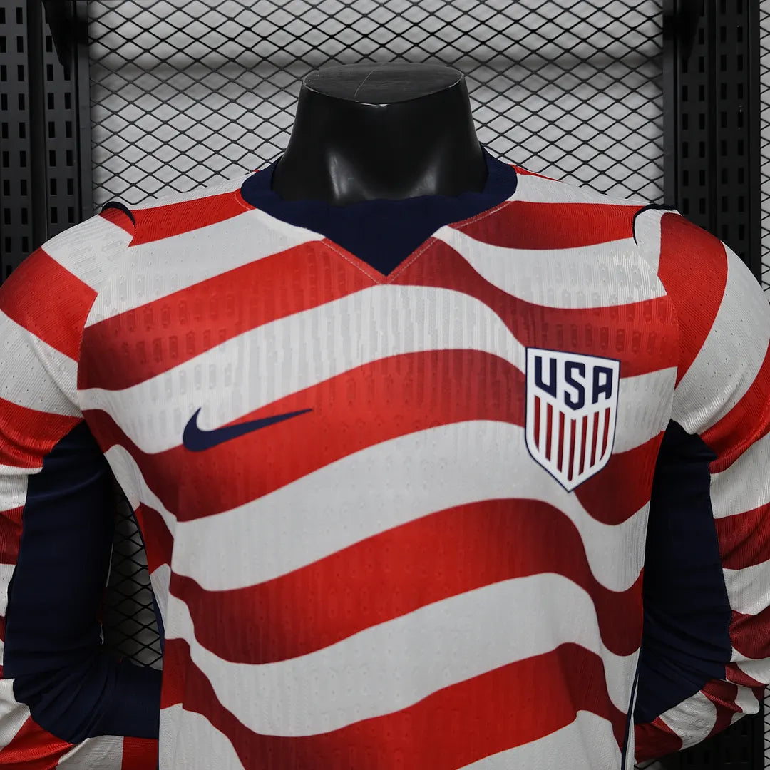 2026 Long Sleeve Player Version United States National Team Home Football