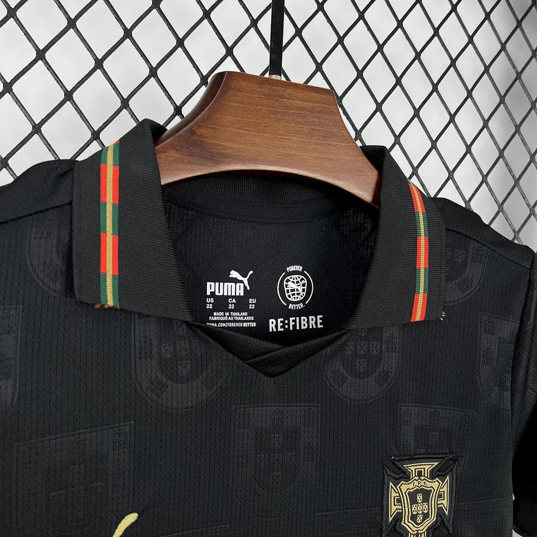 2026 Portugal Special Edition Black Football Shirt Kids Size