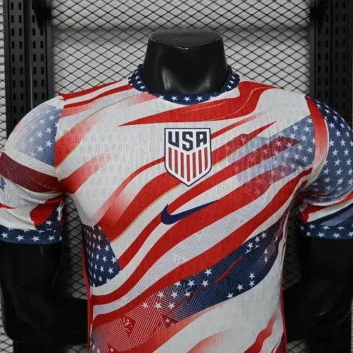 2026 Player Version United States National Team Special Edition White Red Football Shirt