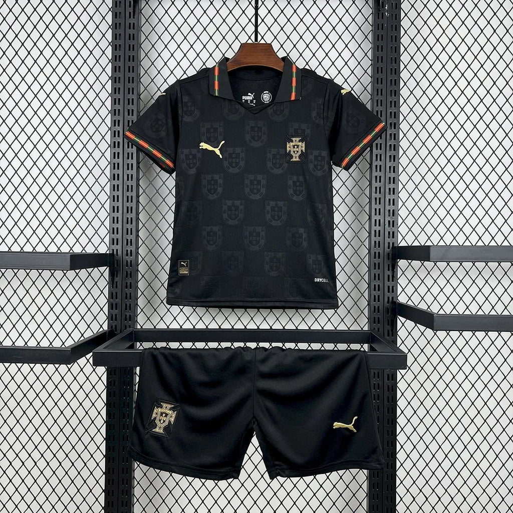 2026 Portugal Special Edition Black Football Shirt Kids Size