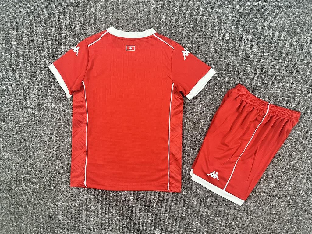 2026 Tunisia Hone Football Shirt Kids Size
